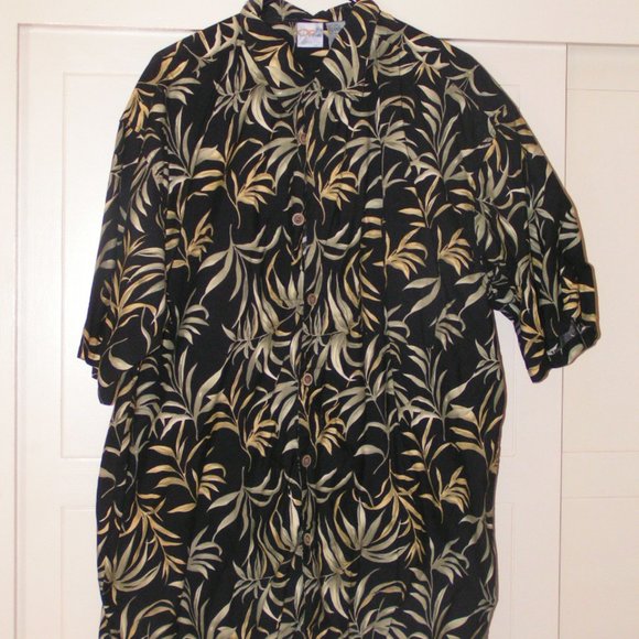Hawaiian Shirt XXL Brown "OP Sport" brand - Picture 1 of 2
